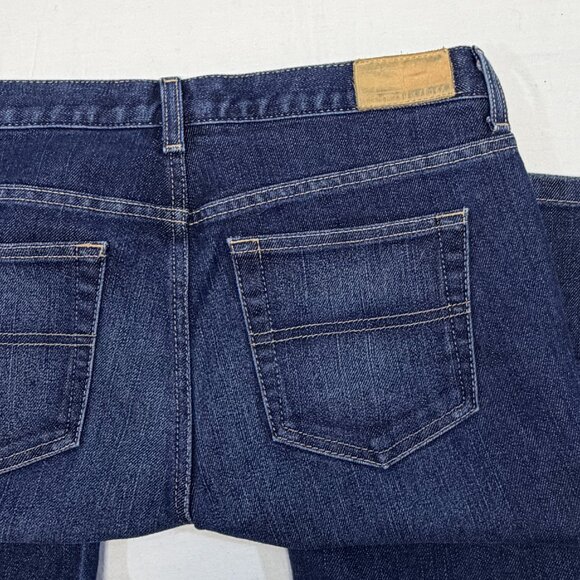 Tommy Hilfiger Petite Low Rise Boot Cut Stretch Denim Jeans 10P Dark Wash Faded - Picture 11 of 14